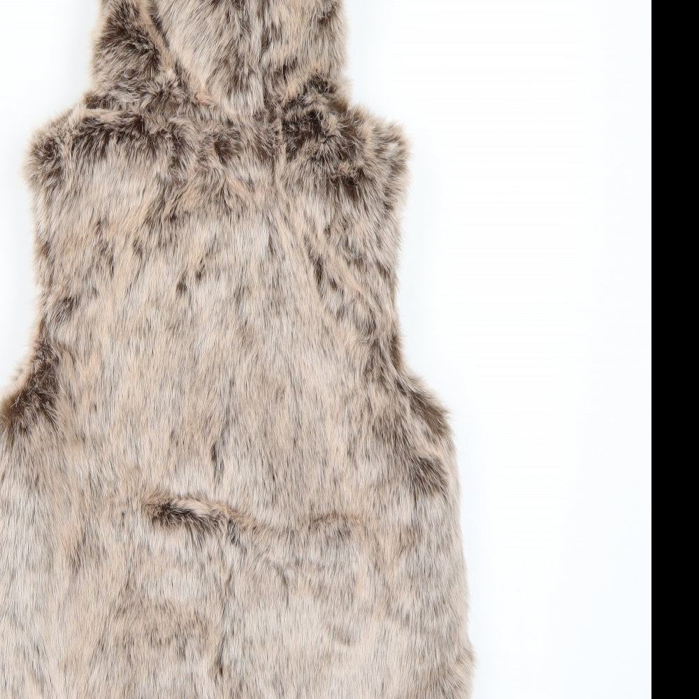 TU Girls Brown   Gilet Coat Size 9-10 Years