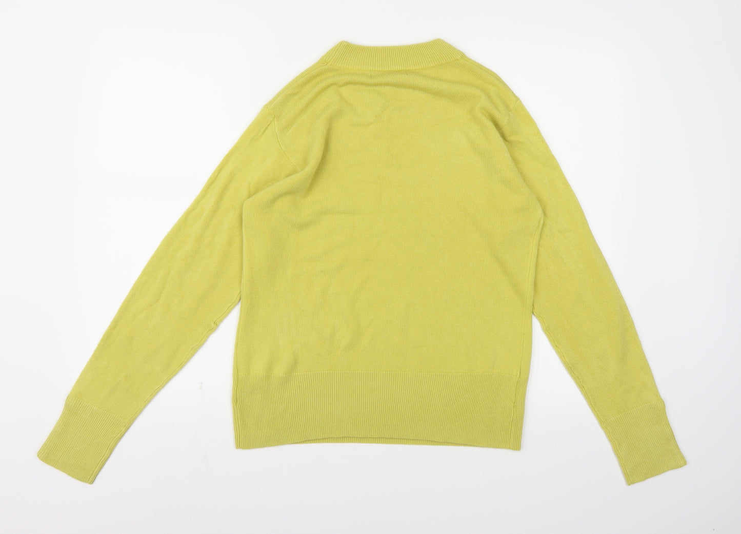 Alexara Womens Yellow  Knit Pullover Jumper Size L