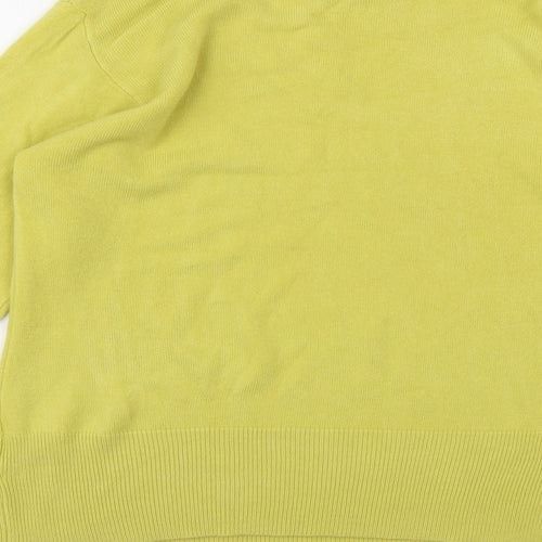 Alexara Womens Yellow  Knit Pullover Jumper Size L
