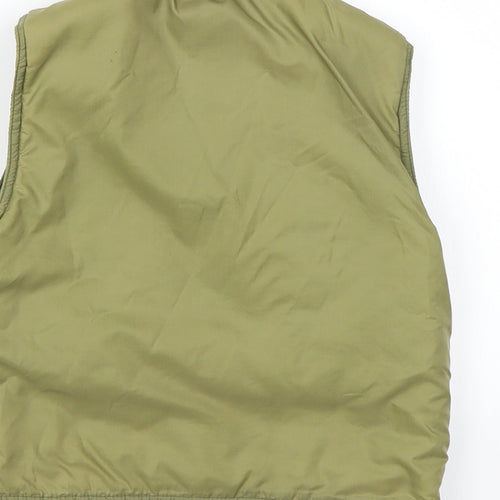 Preworn Boys Green  Ramie Gilet Jacket Size 18-24 Months