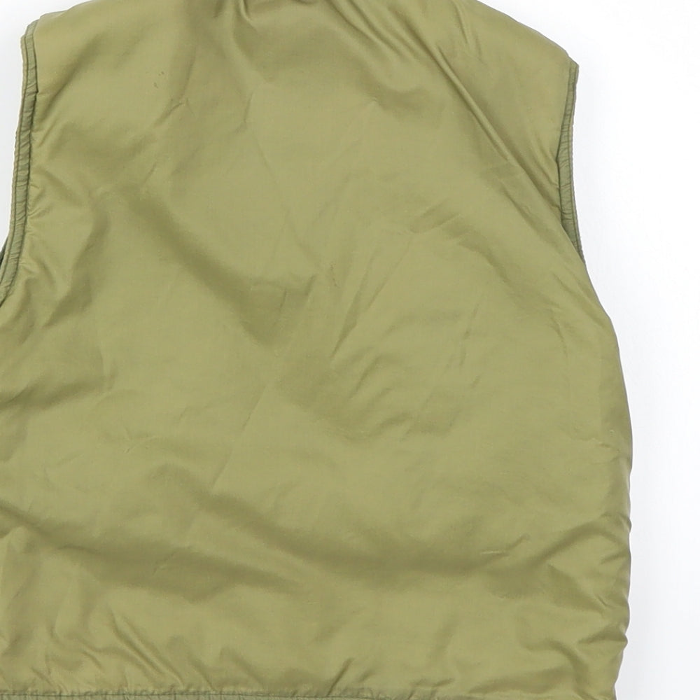 Preworn Boys Green  Ramie Gilet Jacket Size 18-24 Months