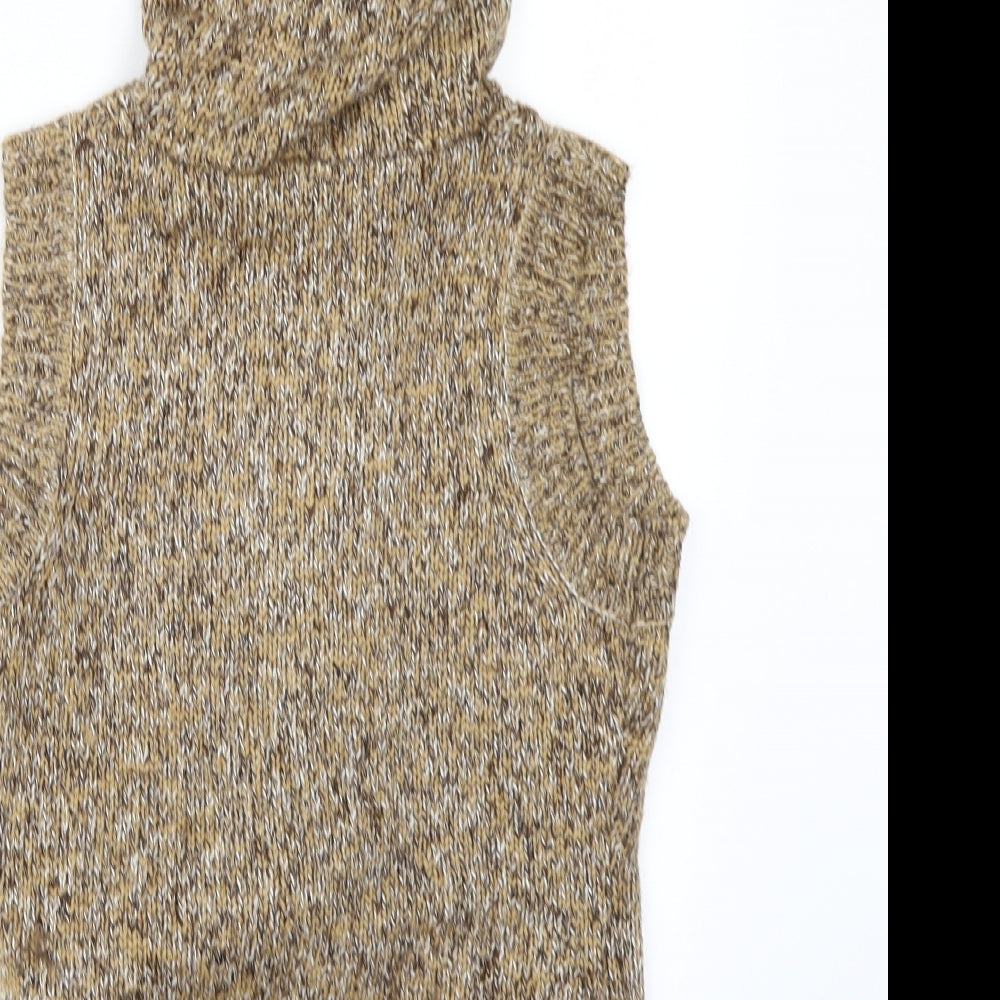 F&F Womens Brown  Knit Cardigan Jumper Size 8