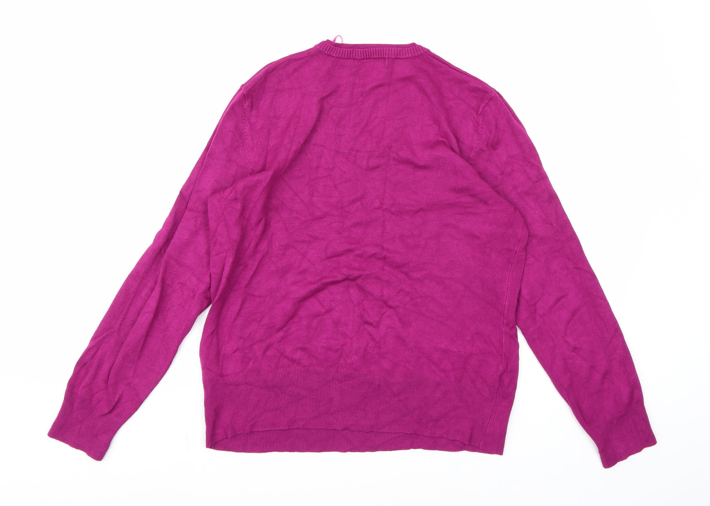 Debenhams Womens Purple  Knit Pullover Jumper Size 16