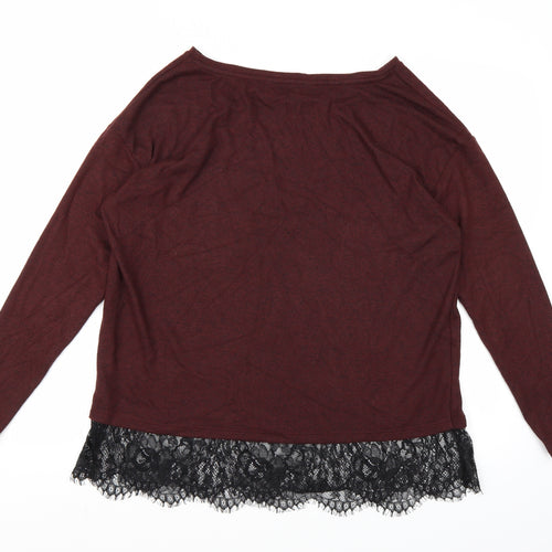 F&F Womens Brown  Knit Pullover Jumper Size 10