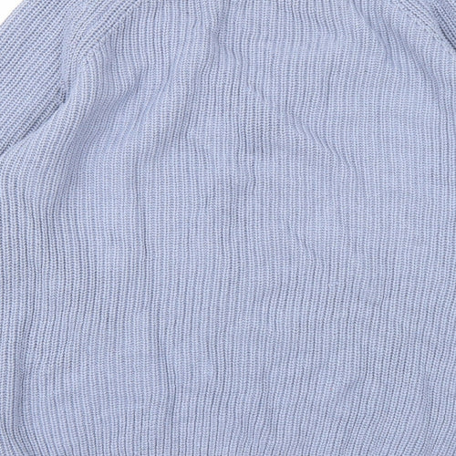 Select Womens Blue  Knit Pullover Jumper Size 12