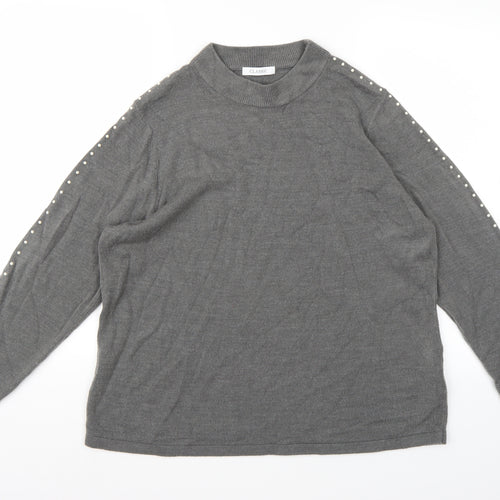 Marks and Spencer Womens Grey  Knit Pullover Jumper Size 18