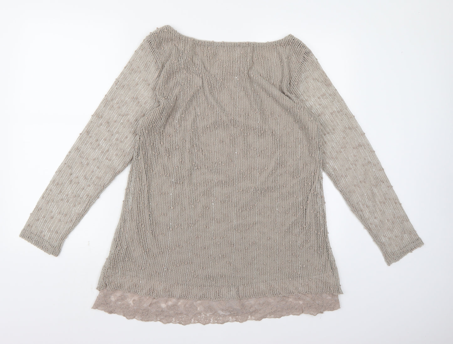 Apricot Womens Brown  Knit Pullover Jumper Size 14
