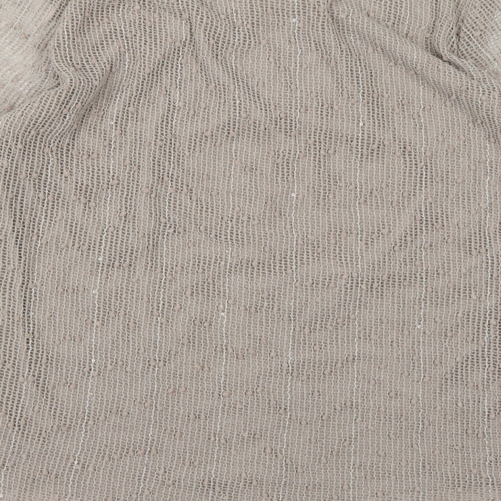 Apricot Womens Brown  Knit Pullover Jumper Size 14