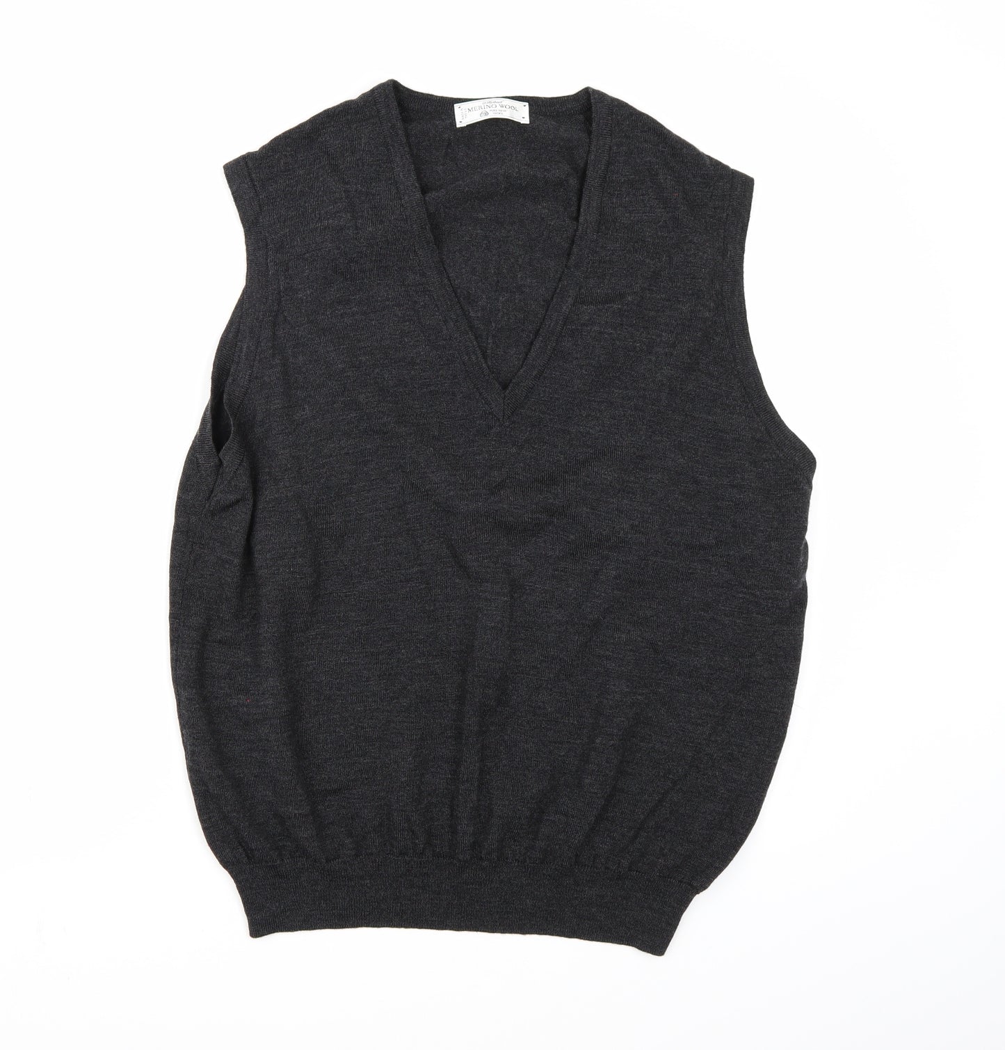 Marks and Spencer Mens Grey  Knit Vest Jumper Size L