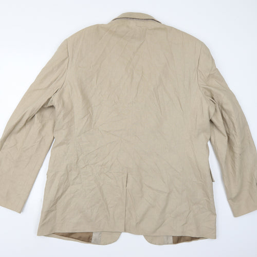 Butler & Webb Mens Beige   Jacket Suit Jacket Size 44
