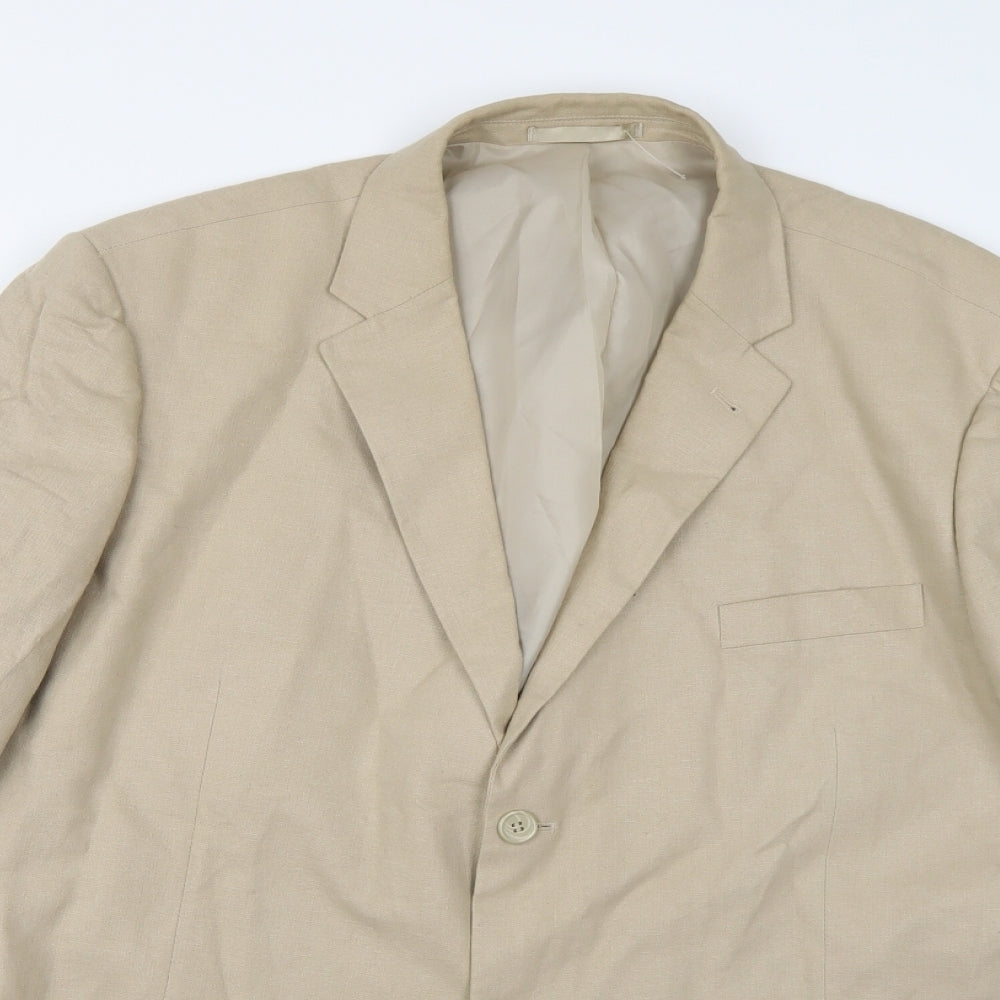 Butler & Webb Mens Beige   Jacket Suit Jacket Size 44