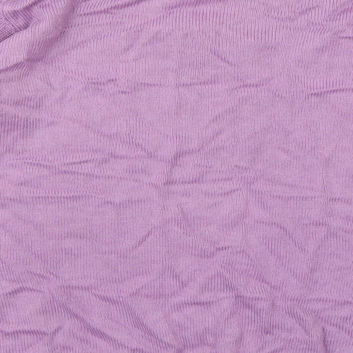 Isle Essentials Womens Purple  Knit Pullover Jumper Size 14