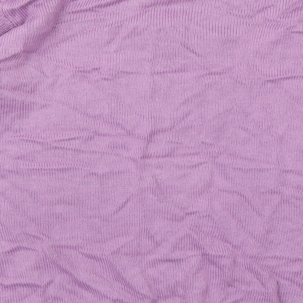 Isle Essentials Womens Purple  Knit Pullover Jumper Size 14