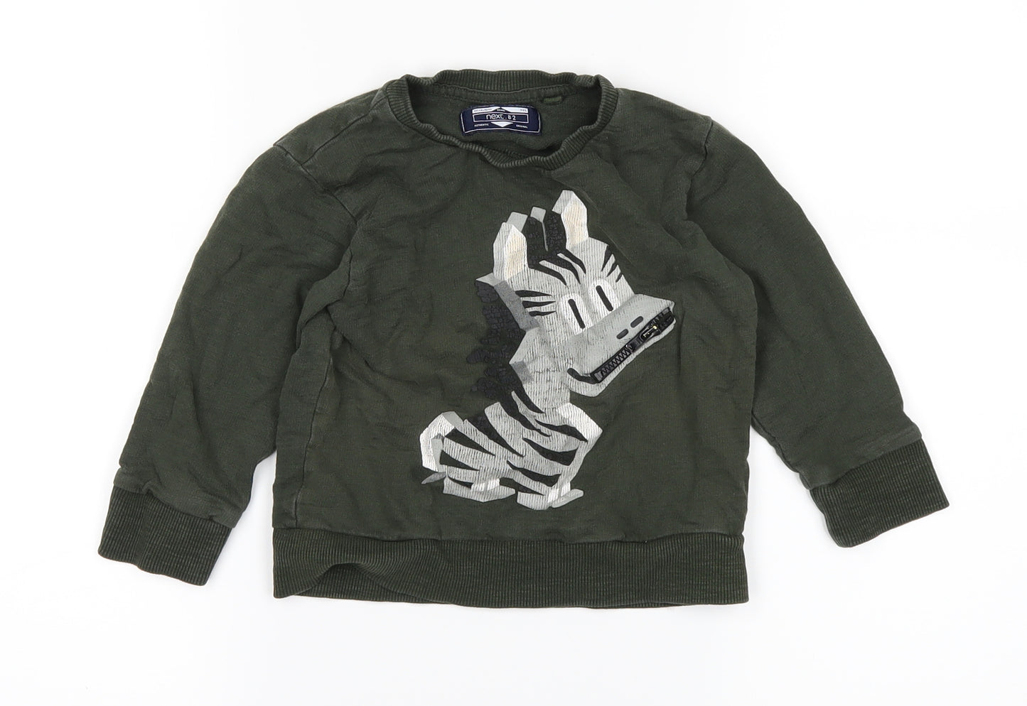 NEXT Boys Green   Pullover Jumper Size 18-24 Months