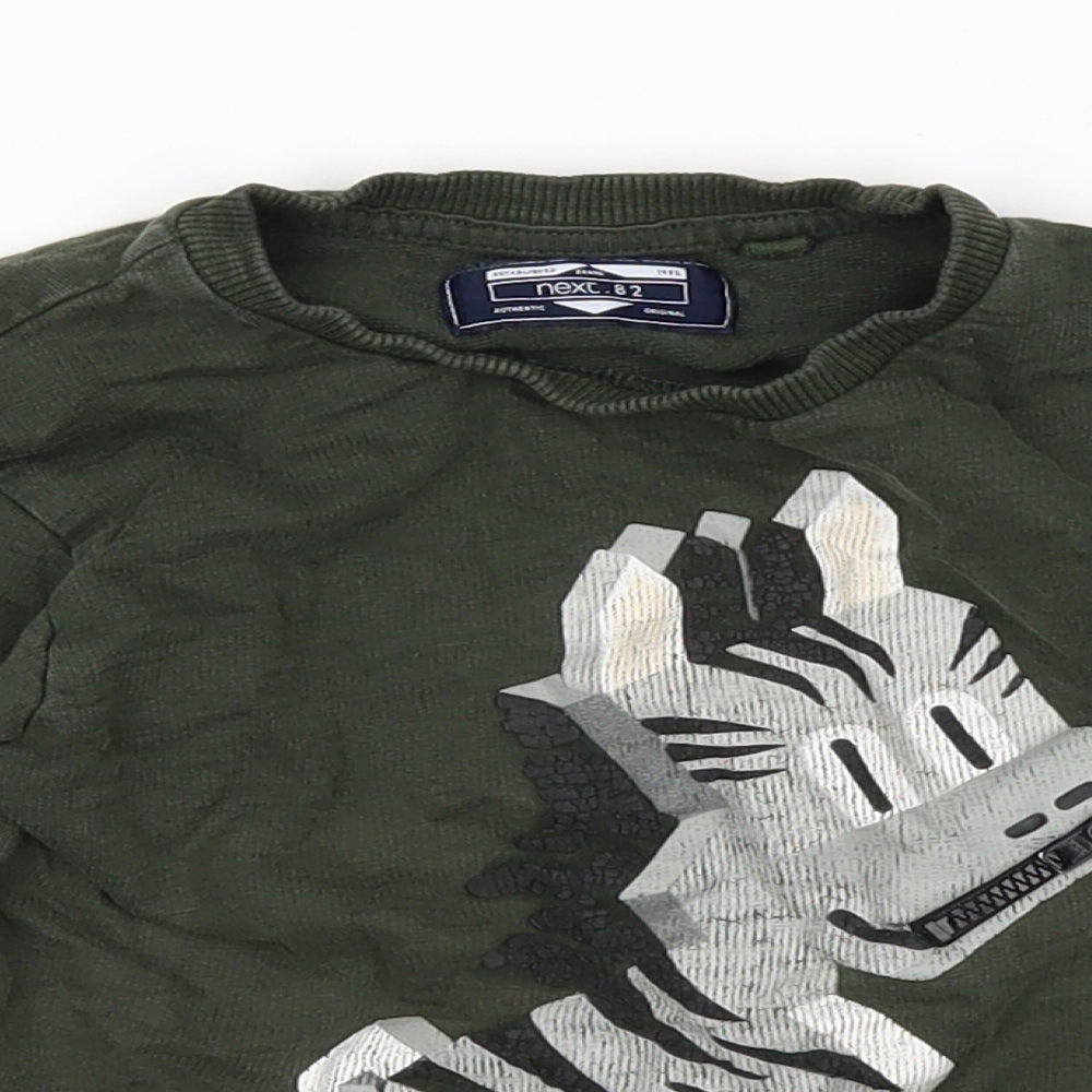 NEXT Boys Green   Pullover Jumper Size 18-24 Months