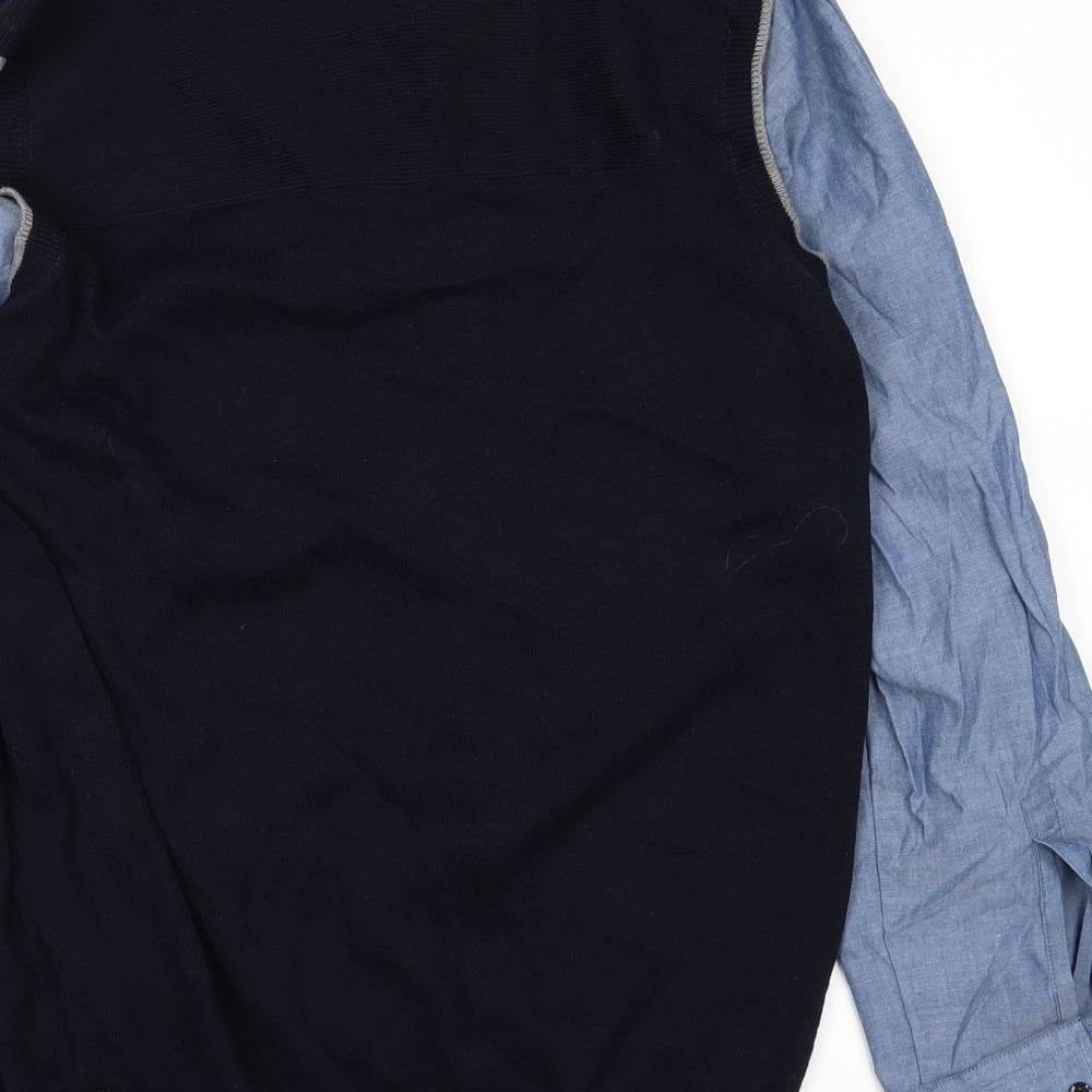 Easy Mens Blue    Polo Size M