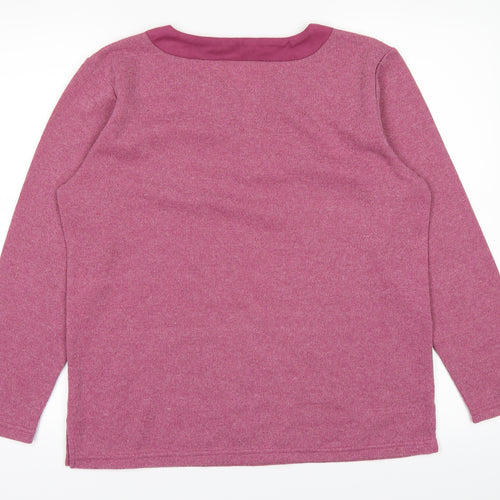 M&Co Womens Pink   Pullover Jumper Size M
