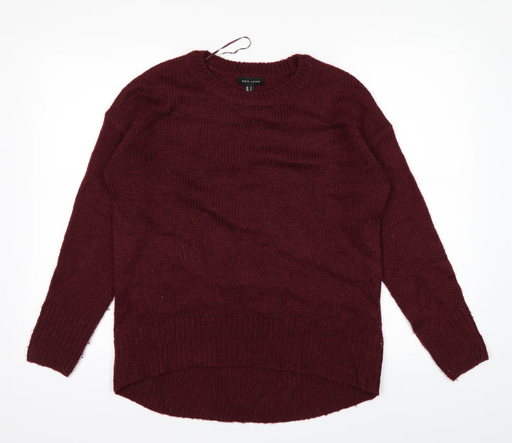 New Look Womens Purple Pullover Jumper Size S