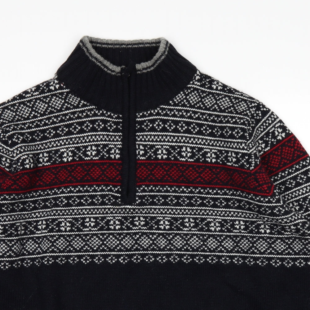 Crane Mens Blue   Pullover Jumper Size L