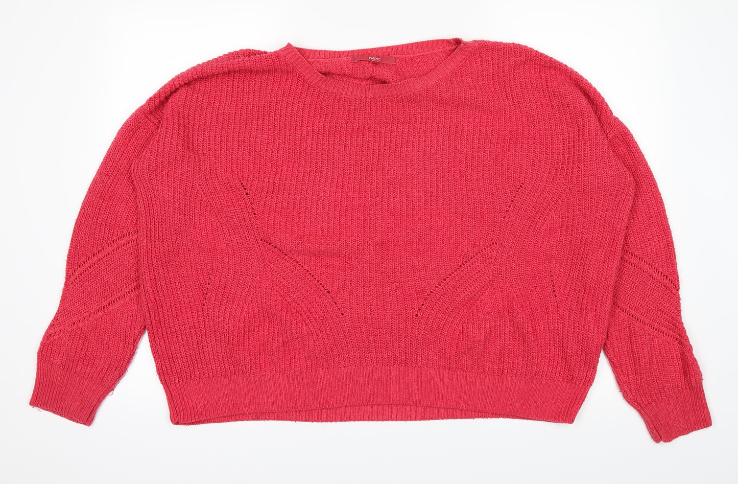 NEXT Womens Red   Pullover Jumper Size M