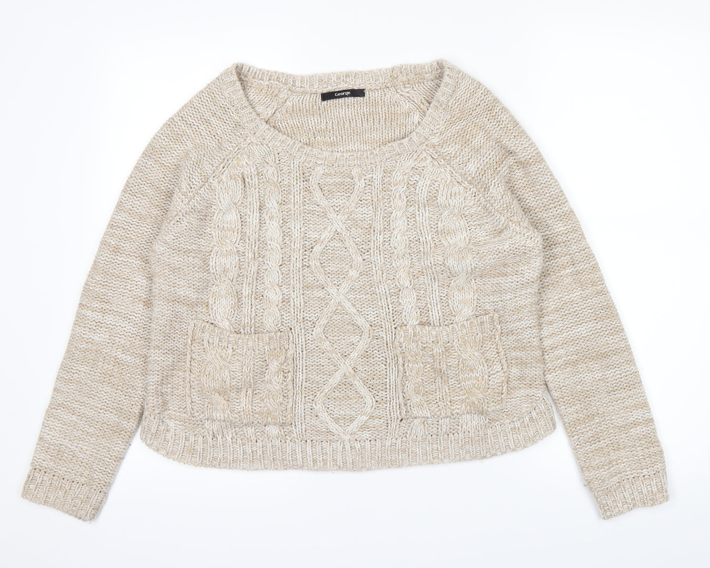George Womens White   Pullover Jumper Size 10