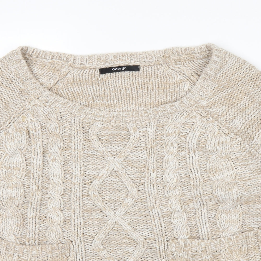 George Womens White   Pullover Jumper Size 10