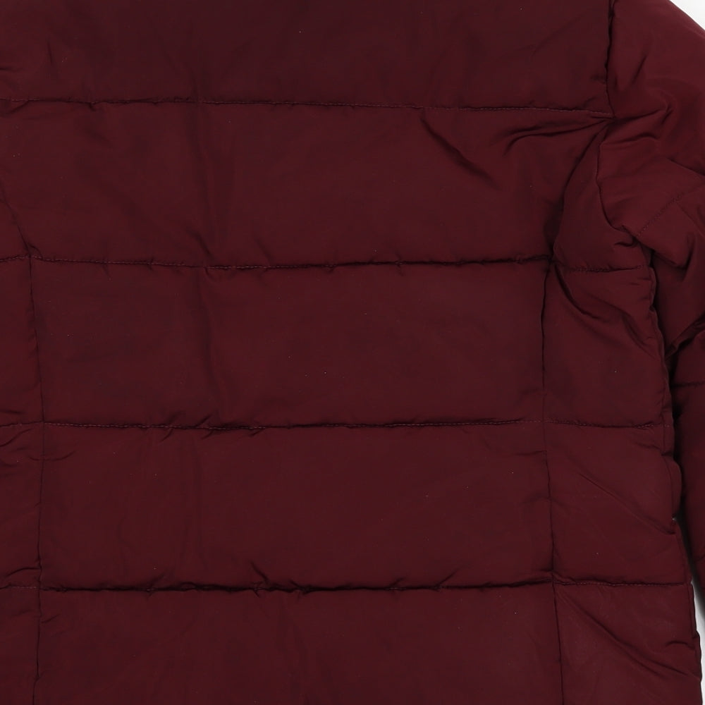 Topshop Womens Purple   Puffer Jacket Coat Size 8