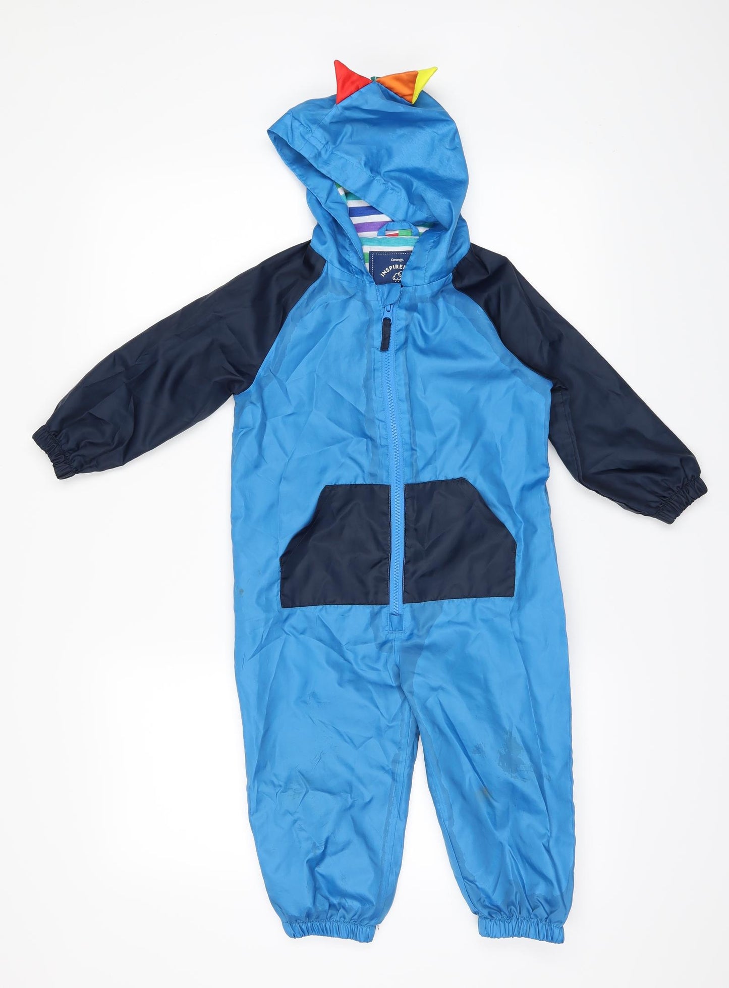George Boys Blue   Windbreaker Snowsuit Size S