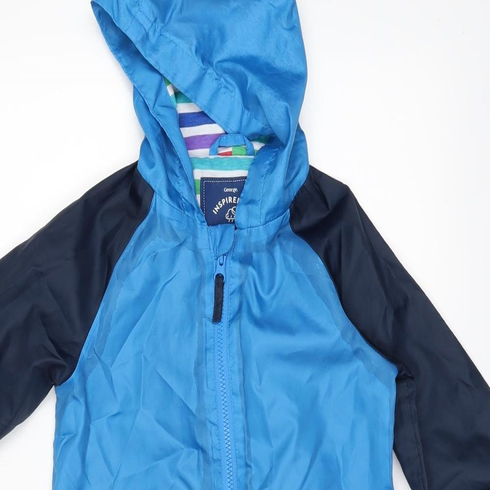 George Boys Blue   Windbreaker Snowsuit Size S