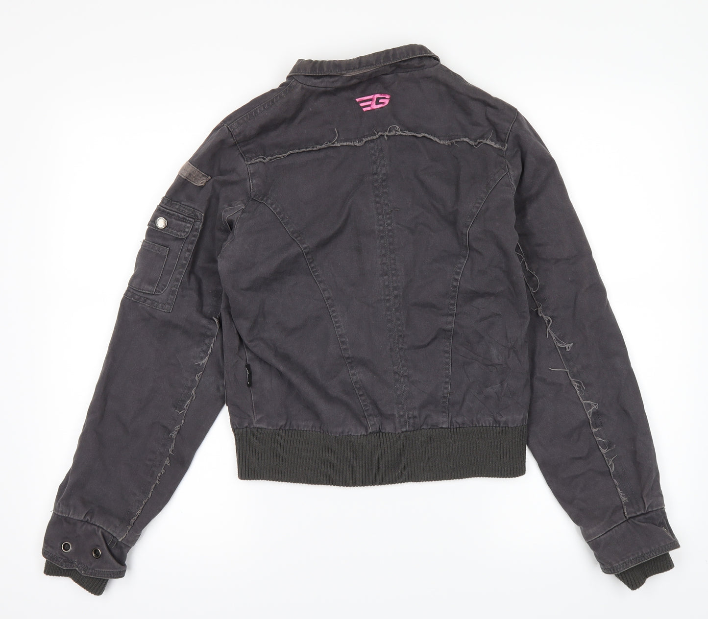 Goldigga Womens Black  Denim Jacket  Size 8