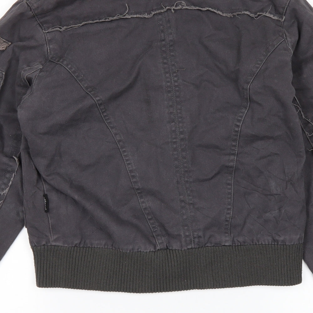 Goldigga Womens Black  Denim Jacket  Size 8