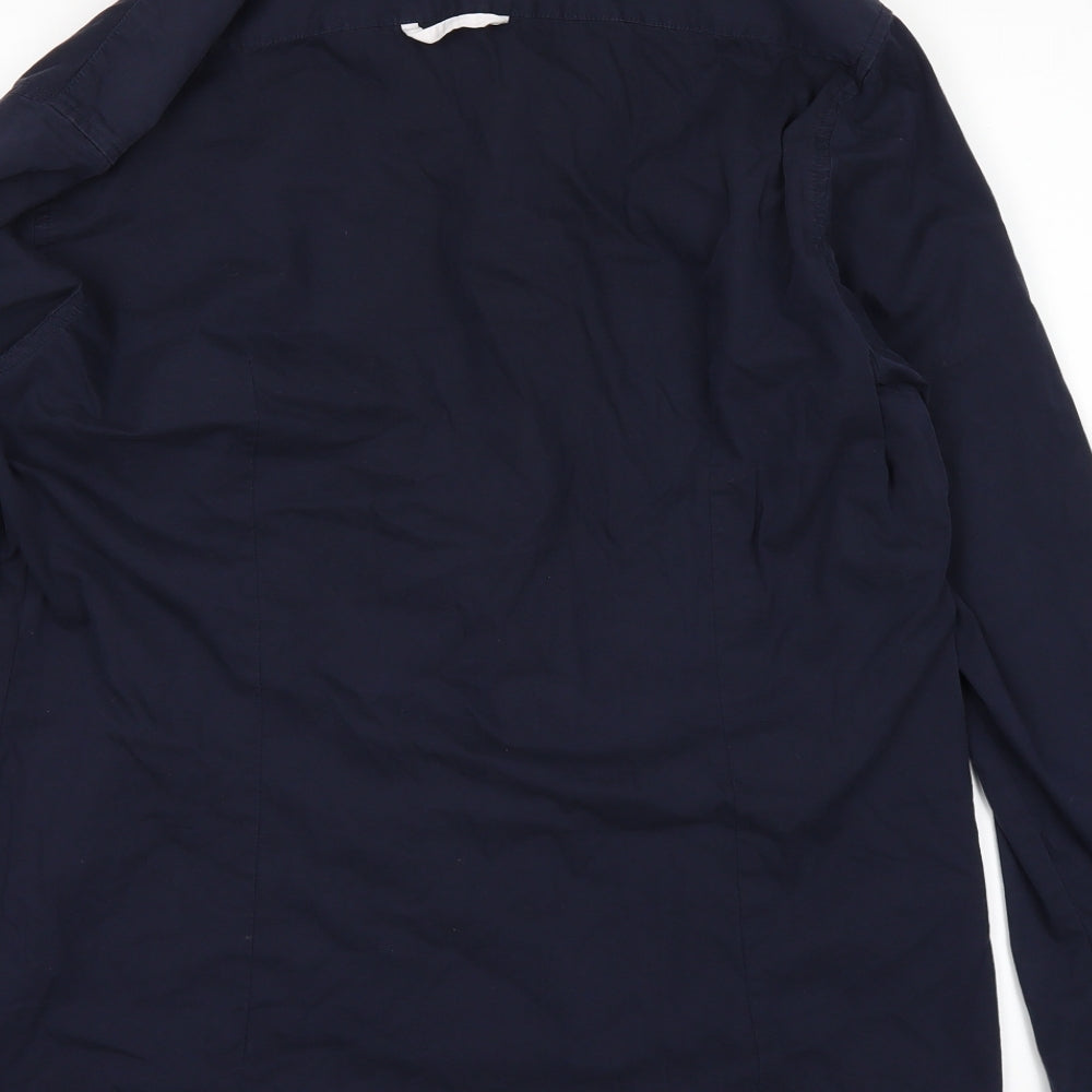 thirty ten Mens Blue    Dress Shirt Size XL