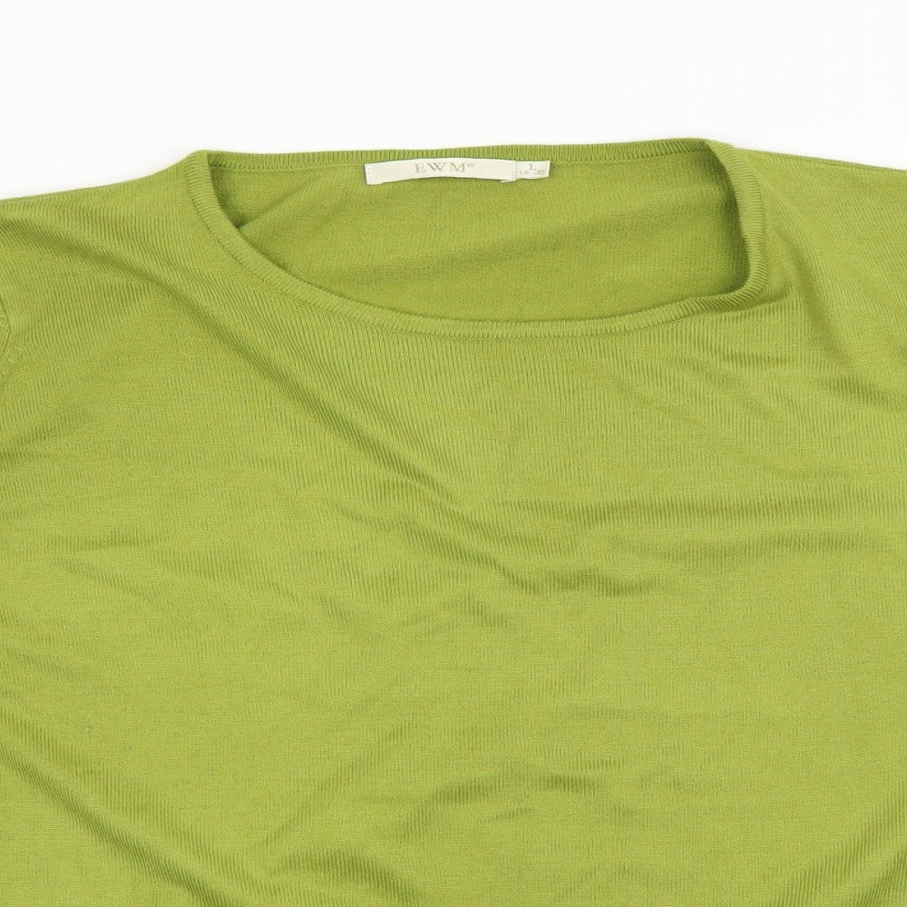 EWM Womens Green   Pullover Sweatshirt Size 18