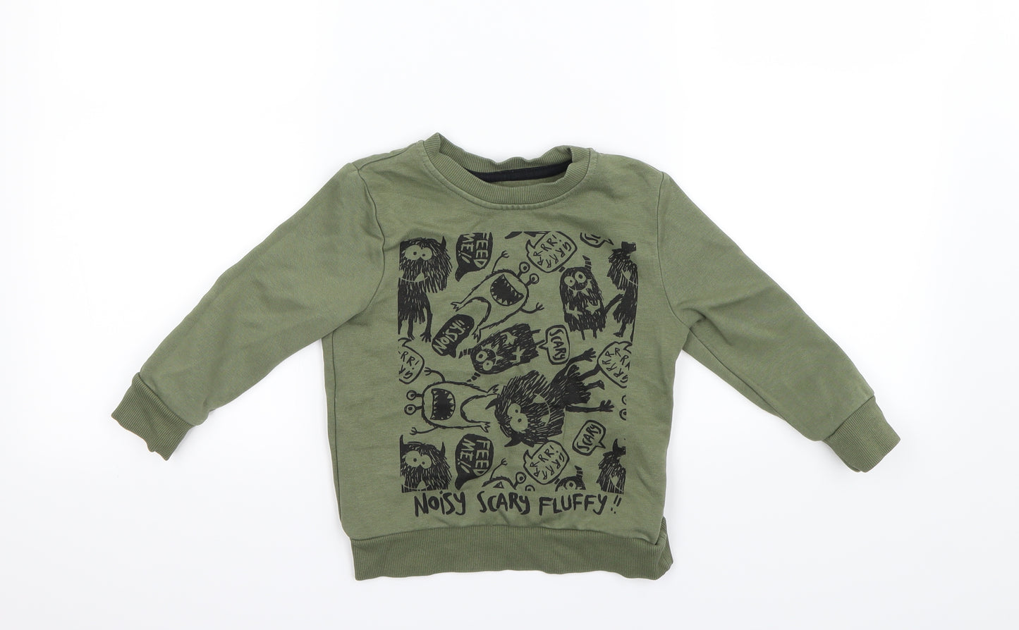 George  Boys Green   Pullover Jumper Size 2-3 Years
