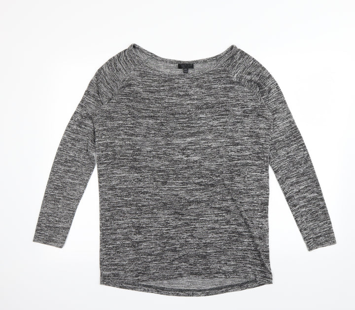 Topshop Womens Black Pullover Sweatshirt Size 8