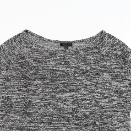 Topshop Womens Black   Pullover Sweatshirt Size 8