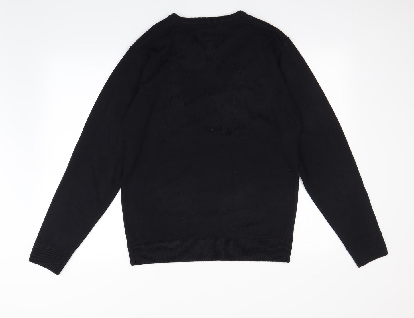 Hutson Harbour Mens Black   Pullover Sweatshirt Size M