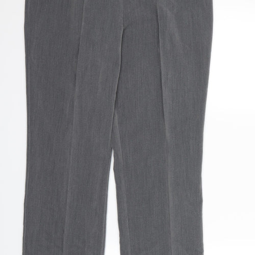 Bonmarche Womens Grey   Dress Pants Trousers Size 12 L27 in