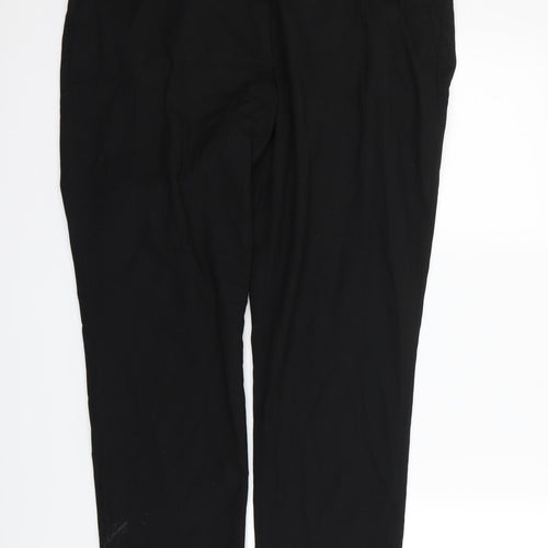 H&M  Womens Black   Dress Pants Trousers Size 12 L28 in