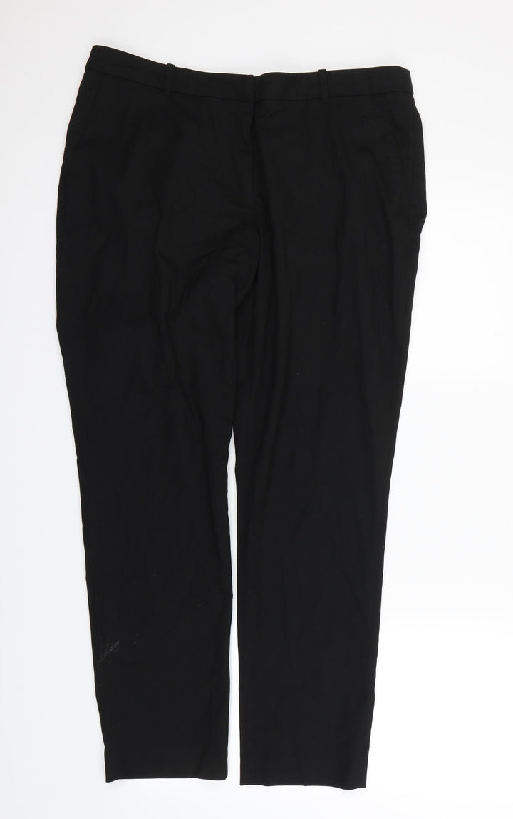 H&M  Womens Black   Dress Pants Trousers Size 12 L28 in