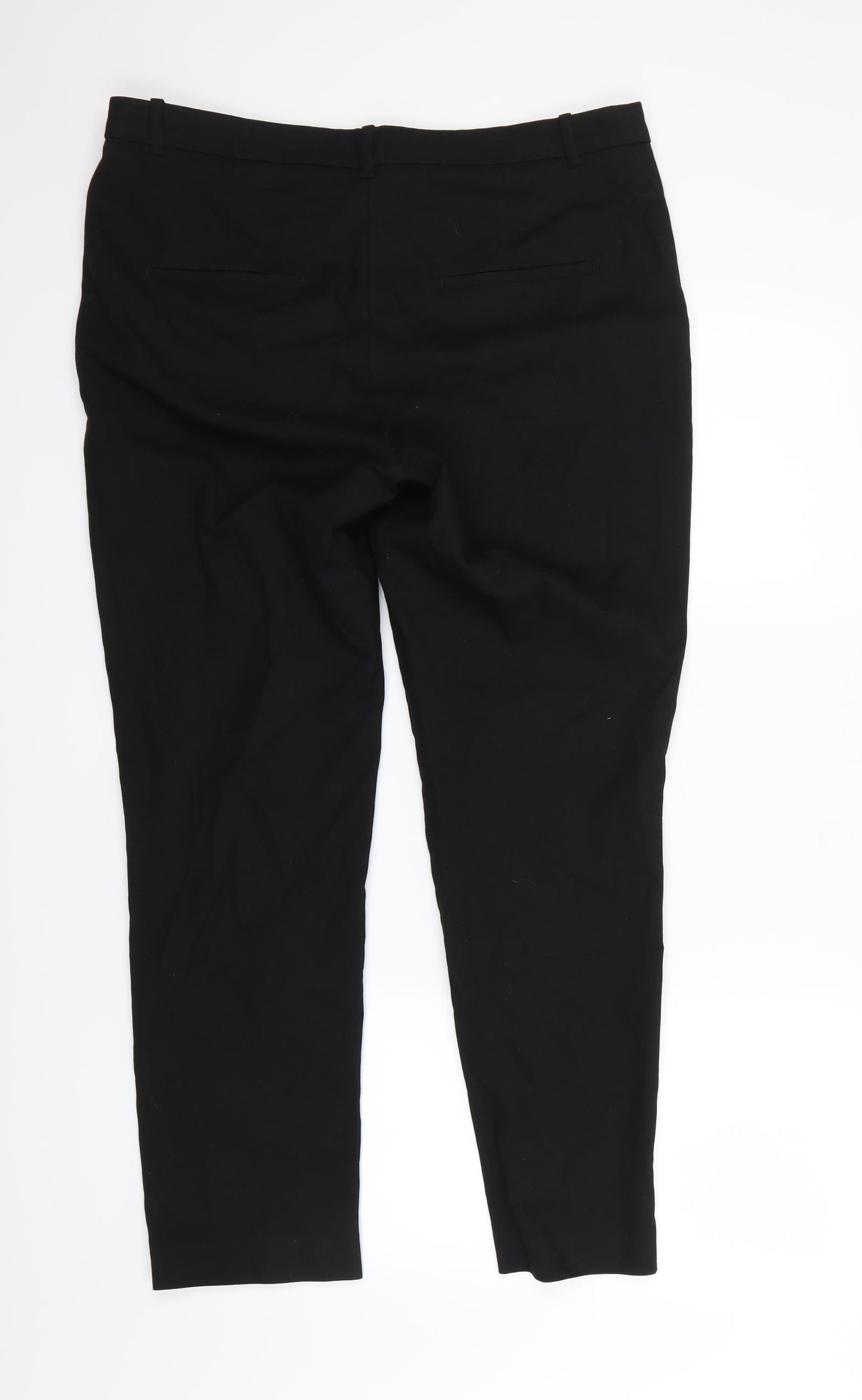 H&M  Womens Black   Dress Pants Trousers Size 12 L28 in