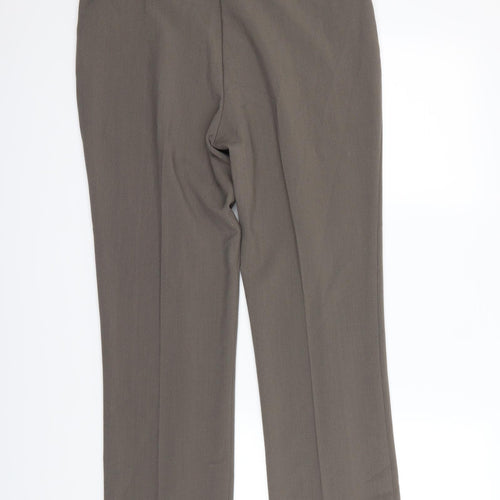 BM Collection Womens Beige   Dress Pants Trousers Size 12 L26.5 in