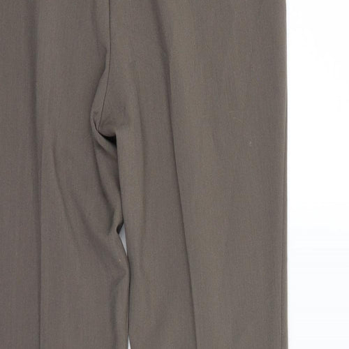 BM Collection Womens Beige   Dress Pants Trousers Size 12 L26.5 in