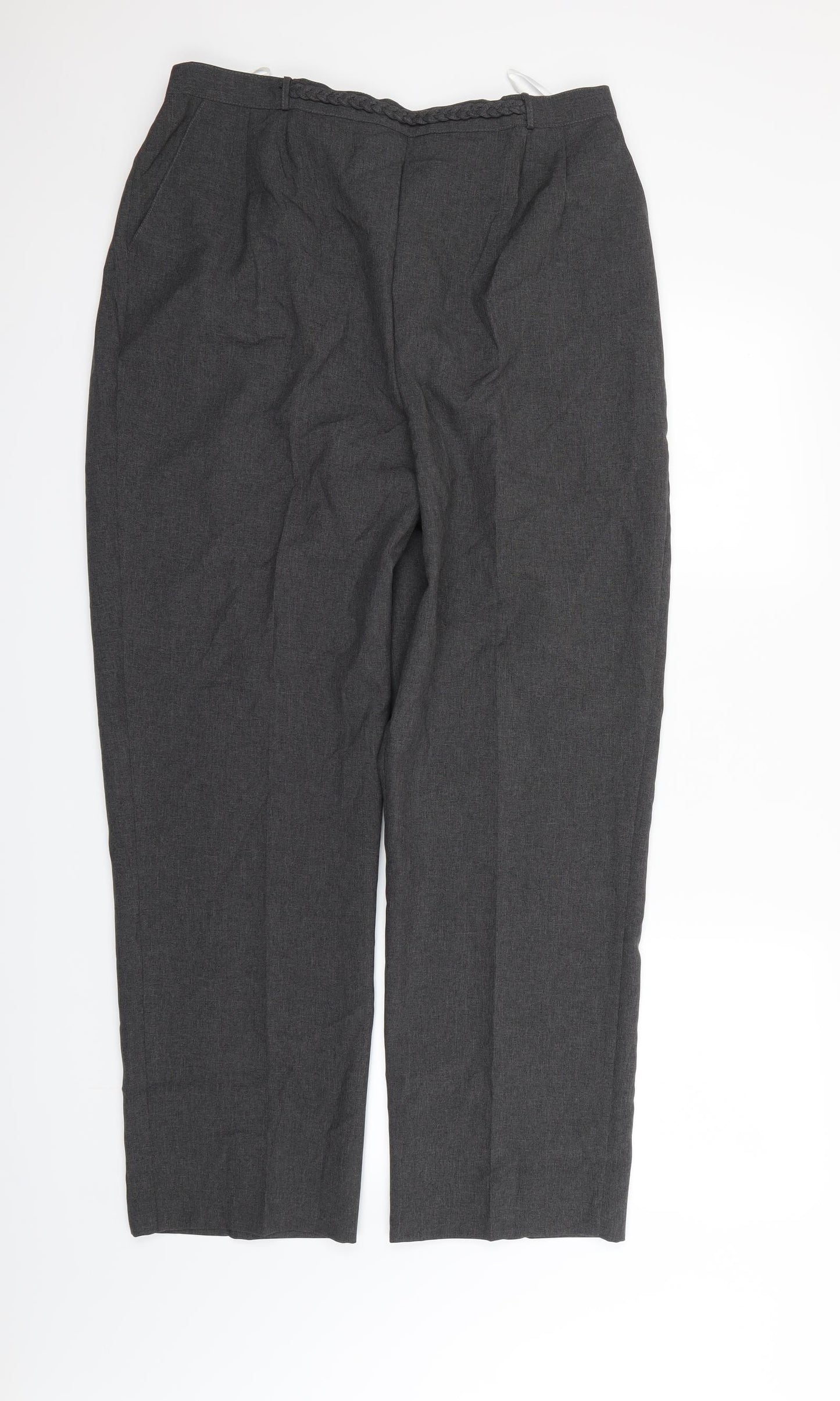 Sarah Hamilton Womens Grey   Dress Pants Trousers Size 20 L27 in