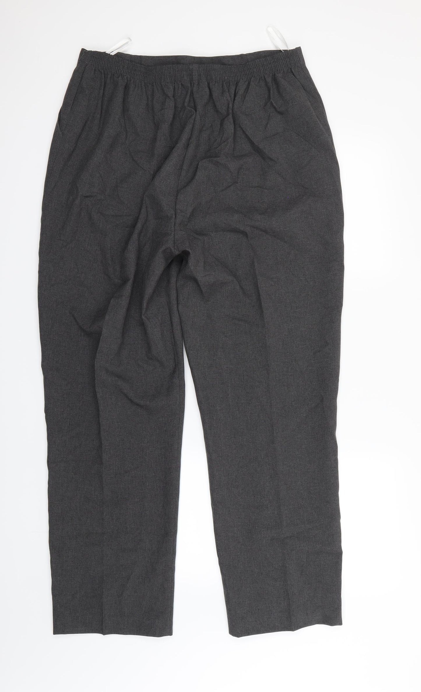 Sarah Hamilton Womens Grey   Dress Pants Trousers Size 20 L27 in