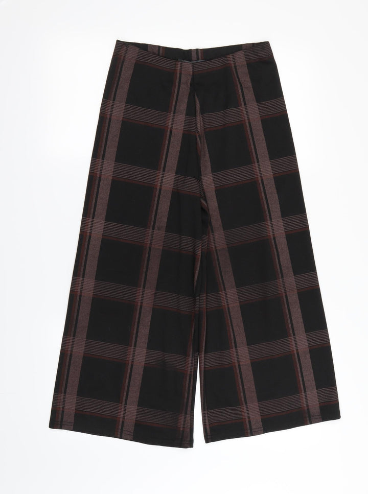 Primark Womens Black Cropped Trousers Size 8 L22 in