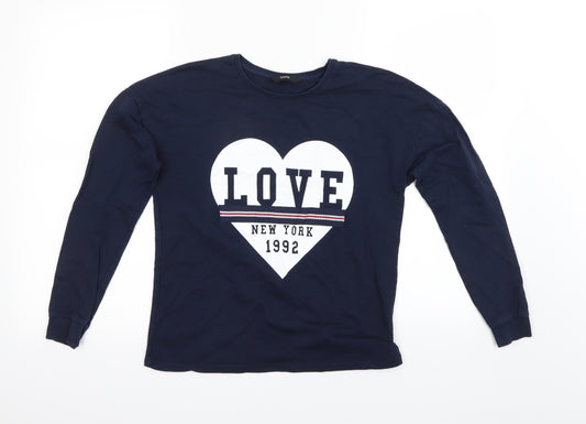 George  Girls Blue   Pullover Jumper Size 12-13 Years