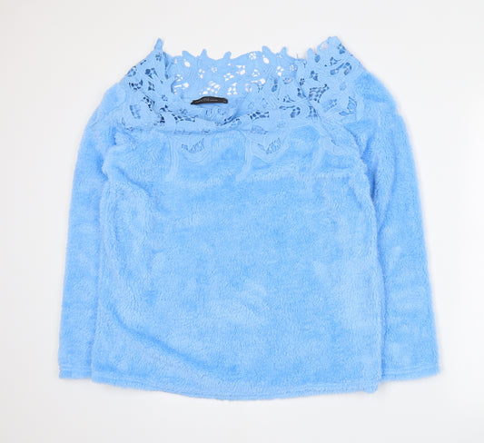 Zanzea Womens Blue   Pullover Sweatshirt Size XL