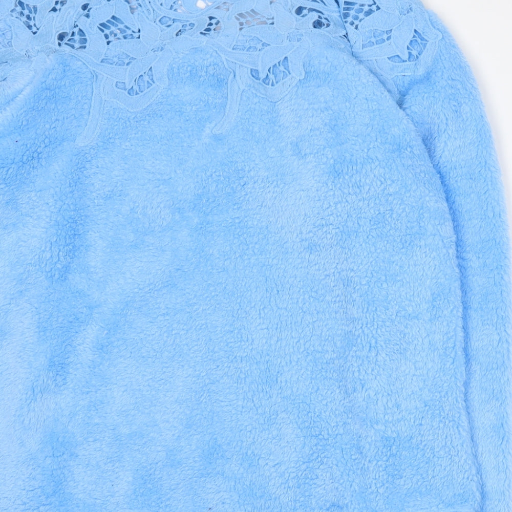 Zanzea Womens Blue   Pullover Sweatshirt Size XL