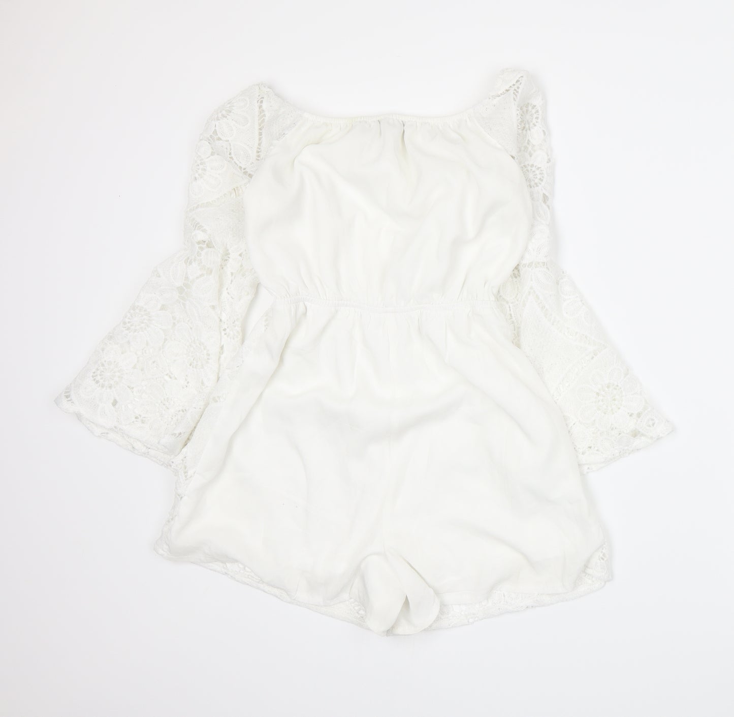 Parisian Womens White   Romper One-Piece Size 8